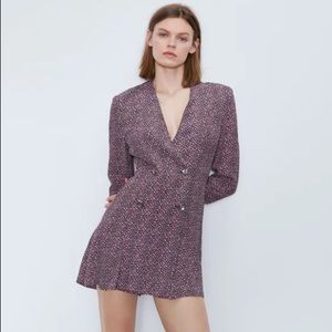 Floral printed jumpsuit blazer dress NWT